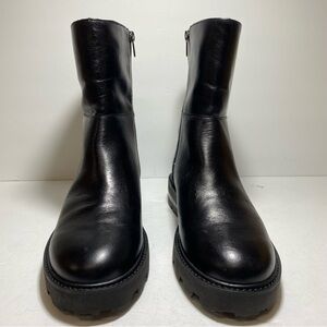 Vince Camuto Black Leather Ankle Booties